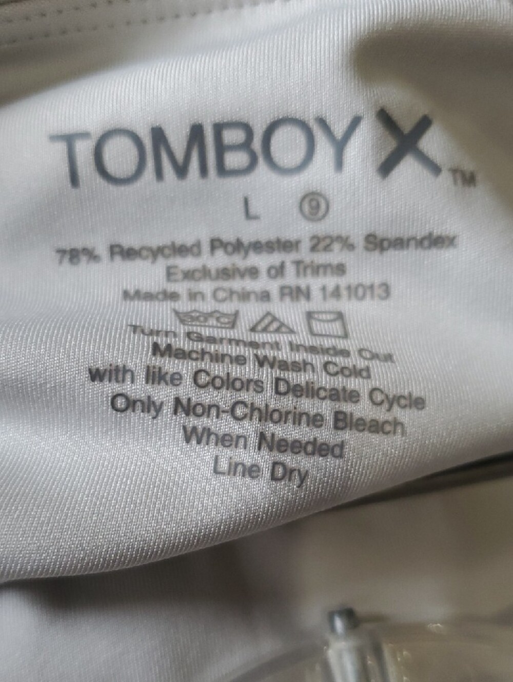 TomboyX Gray Leggings with Dk Gray Ankle Panels and Side Pockets - Picture 2 of 11